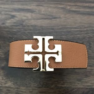 Tory Burch Reversible Belt Black + Bark/Camel/Tan